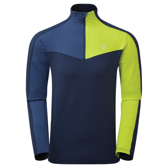 Dare 2b Longsleeve Depose heren polyester blauw/lime maat L