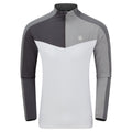 longsleeve Depose heren polyester grijs/wit maat M