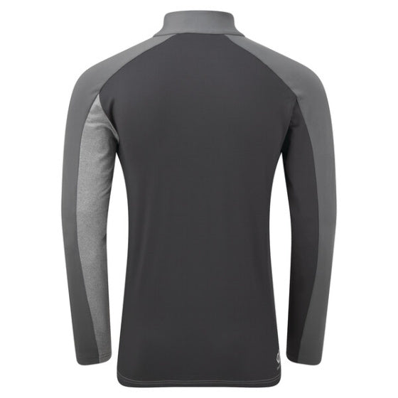 longsleeve Depose heren polyester grijs/wit maat M