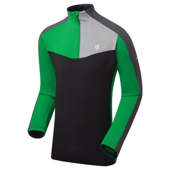 Dare 2b Longsleeve Depose heren polyester groen/zwart maat XL