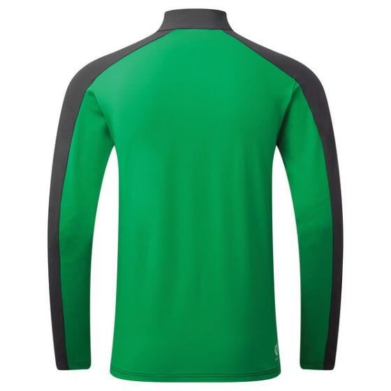longsleeve Depose heren polyester groen/zwart maat L