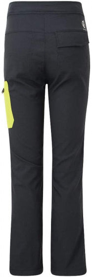 outdoorbroek junior polyamide/elastaan grijs/lime mt 140