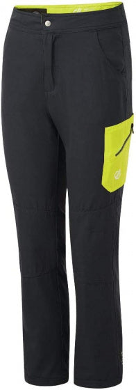 outdoorbroek junior polyamide/elastaan grijs/lime mt 140