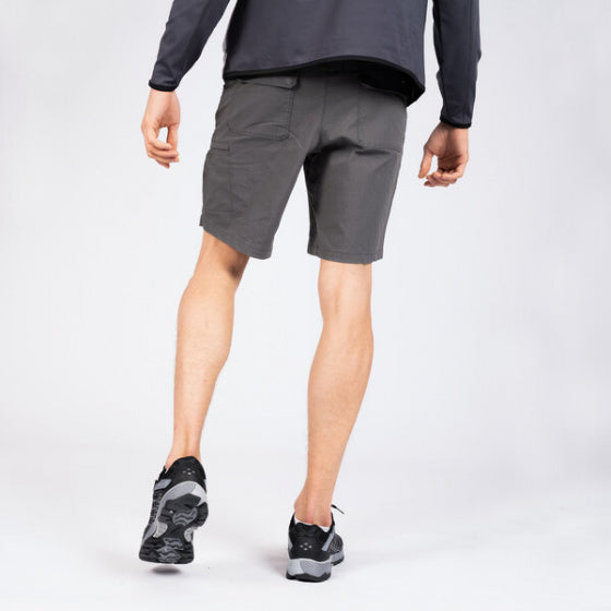 outdoorshort Tuned In II nylon/elastaan zilvergrijs mt 38