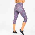 sportlegging Influential 3/4 dames polyester paars mt 44