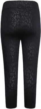 sportlegging Shine Bright 3/4 dames polyester zwart mt XL