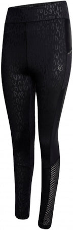 sportlegging Shine Bright dames polyester zwart mt XL