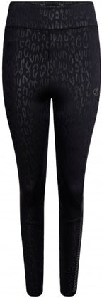 sportlegging Shine Bright dames polyester zwart mt XL