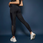 sportlegging Shine Bright dames polyester zwart mt XL