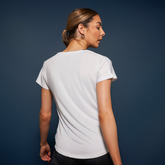 sportshirt Agleam dames polyester wit maat 40