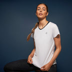 sportshirt Agleam dames polyester wit maat 40