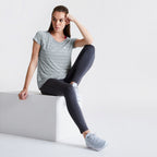 sportshirt Defy dames polyester grijs maat 46