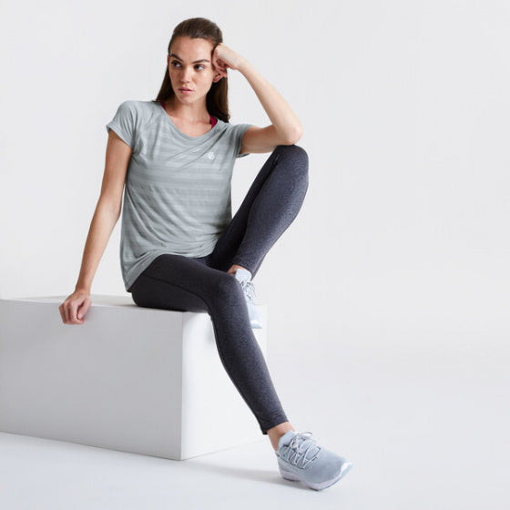 sportshirt Defy dames polyester grijs maat 46