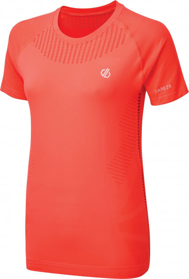 sportshirt Seamless dames polyamide zalmroze mt 36