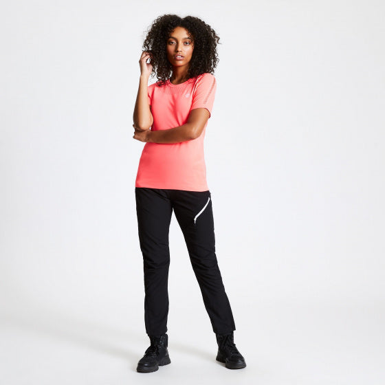 sportshirt Seamless dames polyamide zalmroze mt 36