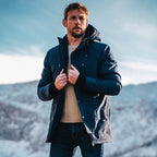 outdoorparka Citified heren polyamide navy maat S