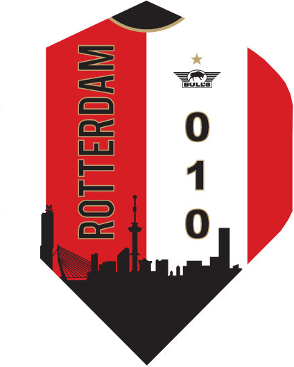 Bull's Powerflite D100 Rotterdam Skyline Red Std.