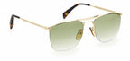 zonnebril 1001/S cat.3 vierkant RVS goud/bruin
