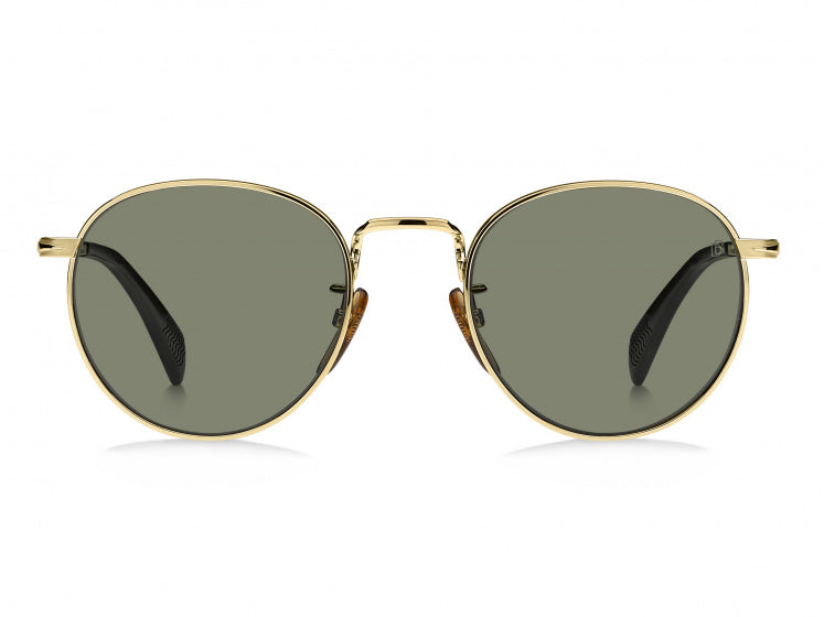 zonnebril 1005/S heren cat.3 rond RVS goud/groen