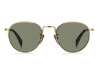 zonnebril 1005/S heren cat.3 rond RVS goud/groen
