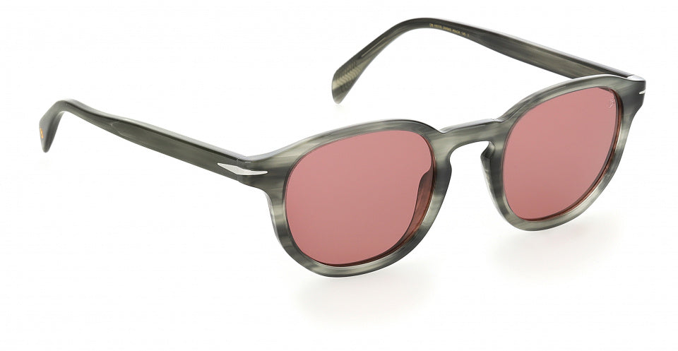 zonnebril 1007/S heren cat. 3 rond grijs/roze