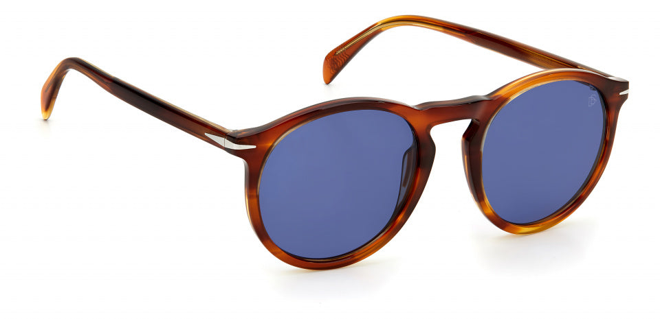 zonnebril 1009/S heren cat. 3 rond bruin/blauw