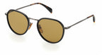 zonnebril 1010/G/S cat.3 rond staal zilver/bruin