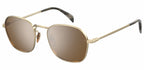 zonnebril 1031/G/S cat. 3 vierkant goud/bruin