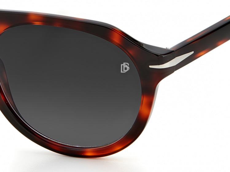 zonnebril 7009/S heren cat. 3 rond rood/grijs