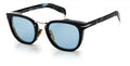 zonnebril 7038/G/S cat.3 vierkant zwart/blauw