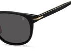 zonnebril 7040/F/S heren cat. 3 rond goud/zwart