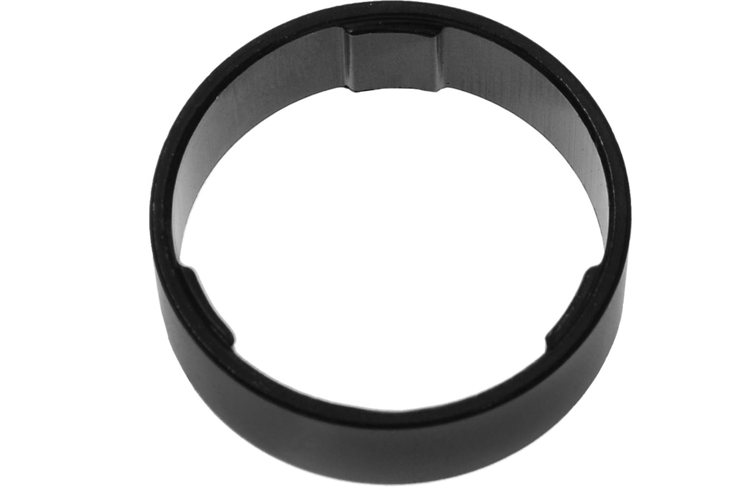 Trivio - spacer 10mm 1 1 8 aluminium zwart - 5 stuks