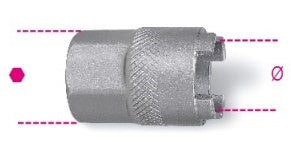 Beta 3984/6 freewheel verwijderaar 4 noks (dop 1/2)