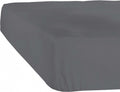 hoeslaken Case 120/130 x 200/220 cm h30 katoen donkergrijs