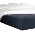 hoeslaken Bumblebee 70 x 200 cm h30 katoen marineblauw