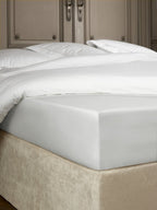 hoeslaken Bumblebee 70 x 200 cm h30 katoen zilver