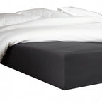 hoeslaken Bumblebee 70 x 200 cm h40 katoen donkergrijs