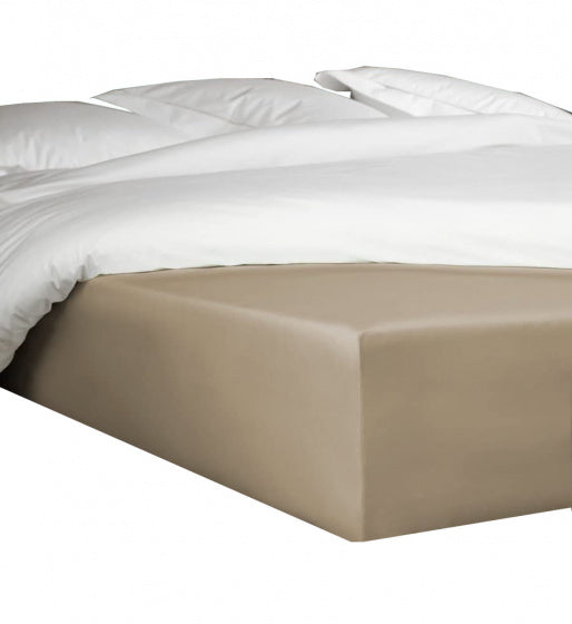 hoeslaken Bumblebee 80 x 200 cm h40 katoen taupe