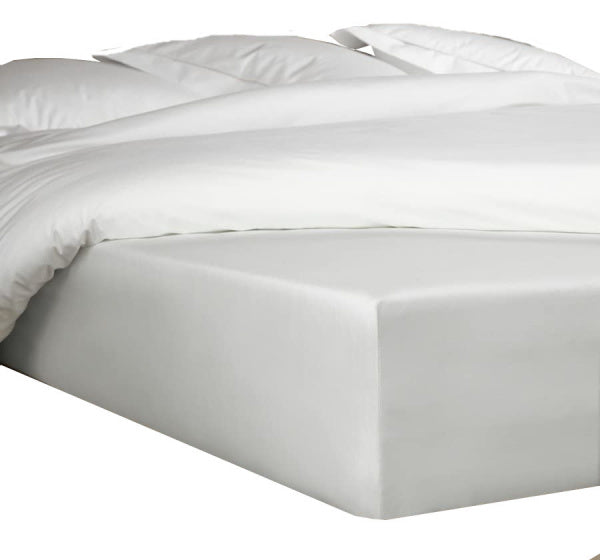 hoeslaken Bumblebee 80 x 200 cm h40 katoen zilver