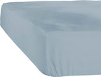 hoeslaken Case 70/80 x 200/220 cm h40 katoen blauw