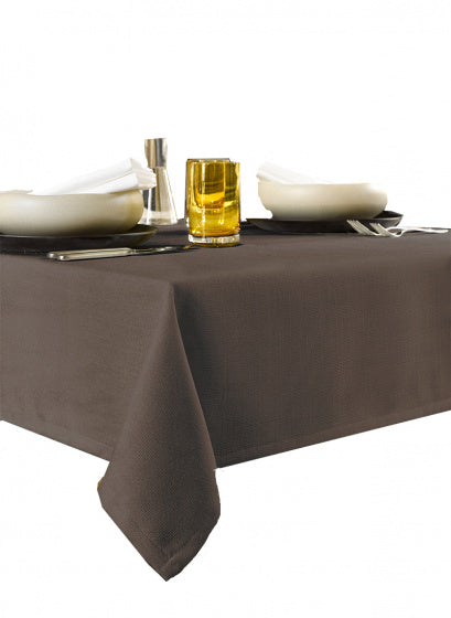 tafellaken Gibson 210 cm polyester bruin