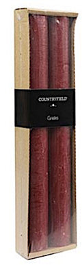 kaarsen Vela 25 cm wax rood 2 stuks
