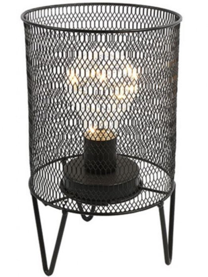 tafellamp Baldwin led 12,5 x 20,5 cm staal zwart