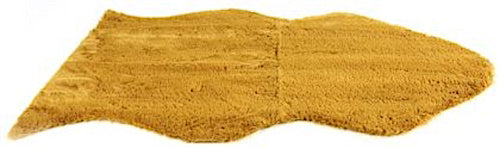 vloerkleed Jozias 60 x 90 cm fleece oker