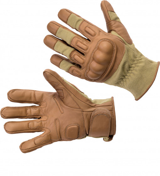 Defcon 5 Airsofthandschoenen nomex/kevlar lichtbruin maat s