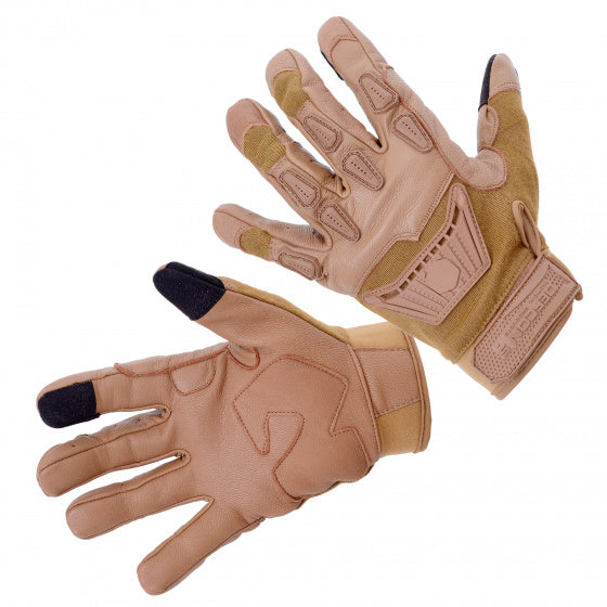 airsofthandschoenen thermoplast lichtbruin maat m