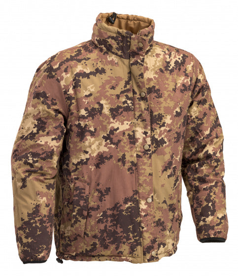 outdoorjas Giacca heren nylon beige/legergroen maat S