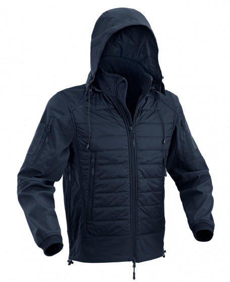 Defcon 5 Outdoorjas Soft-Shell heren nylon/polyester blauw mt S