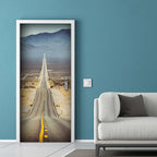 deursticker Route 66 83 x 210 cm vinyl grijs
