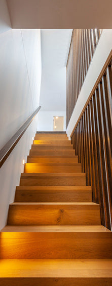 deursticker Stairs 83 x 210 cm vinyl wit